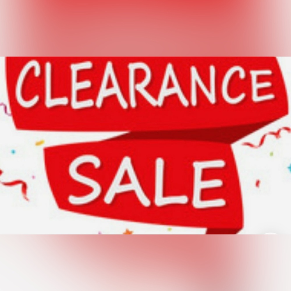 Clearance sale items. All sales are final!!